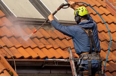 Démoussage et hydrofuge de toiture à Botmeur